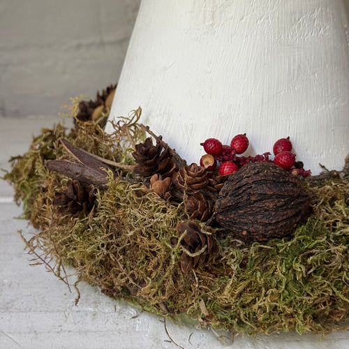 Handmade Wooden Mushroom Creation (#4) by Crystal Stone