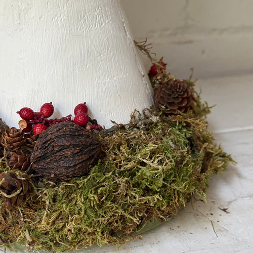Handmade Wooden Mushroom Creation (#4) by Crystal Stone