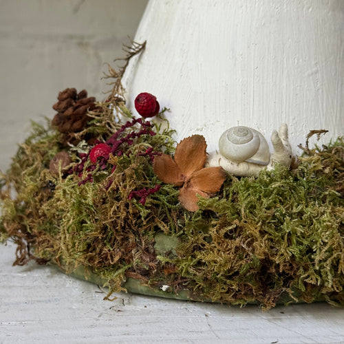 Handmade Wooden Mushroom Creation (#4) by Crystal Stone