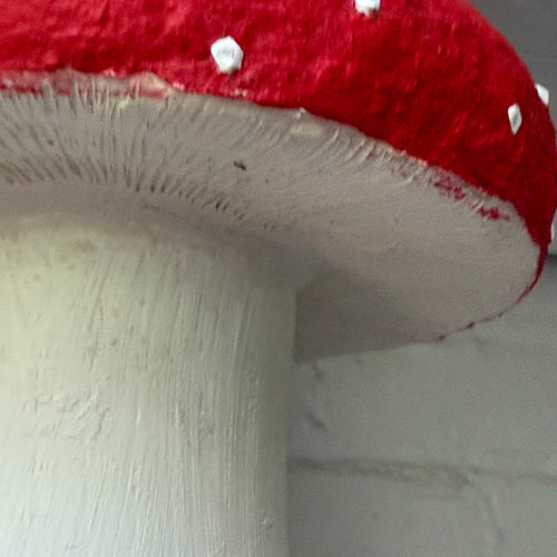 Handmade Wooden Mushroom Creation (#4) by Crystal Stone