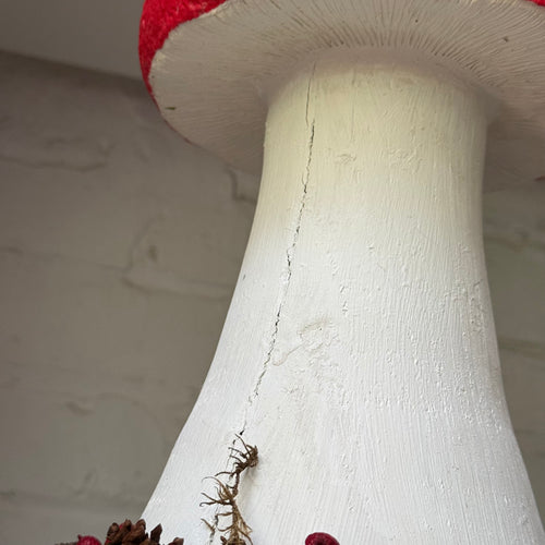 Handmade Wooden Mushroom Creation (#4) by Crystal Stone