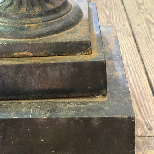 19th-century Cast Iron Garden Urn