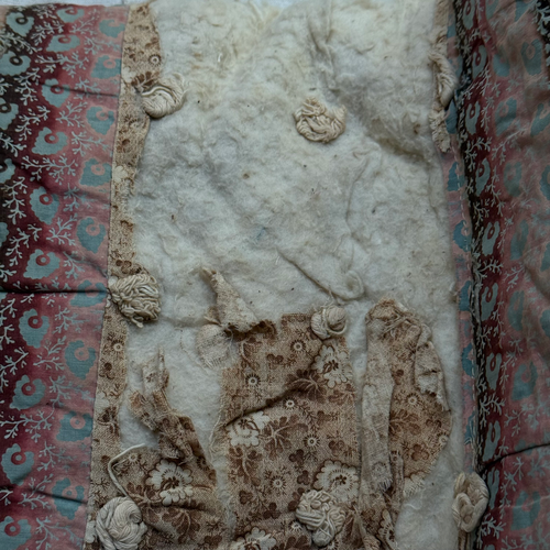 19th-century American Hand-Stitched Quilt