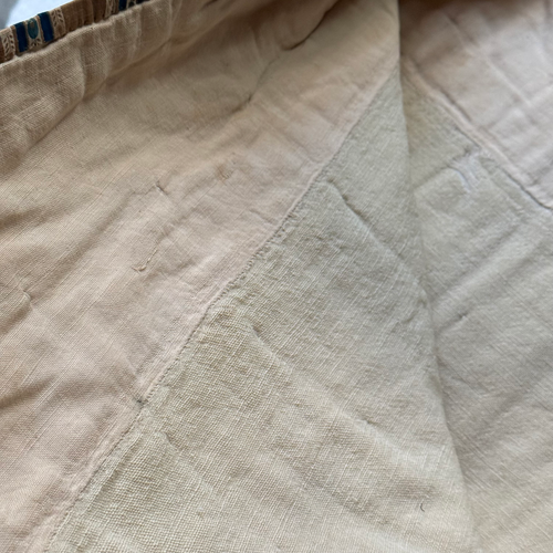 19th-century American Hand-Stitched Quilt