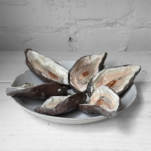 Papier-Mâché Oysters
