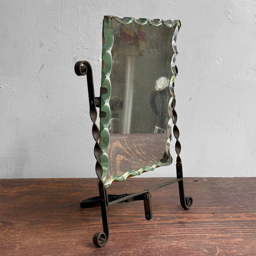 19th-century Small Shaving Mirror #4