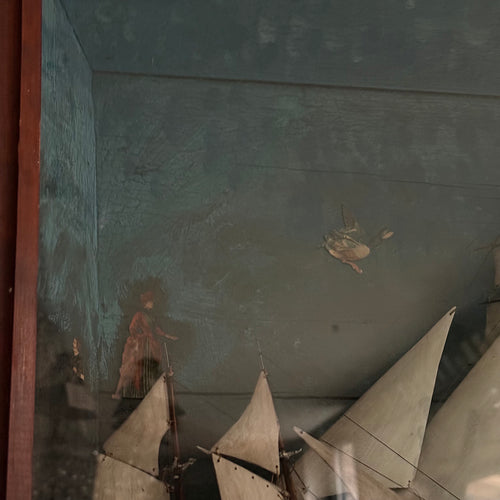 Early 20th-century American Ship Diorama
