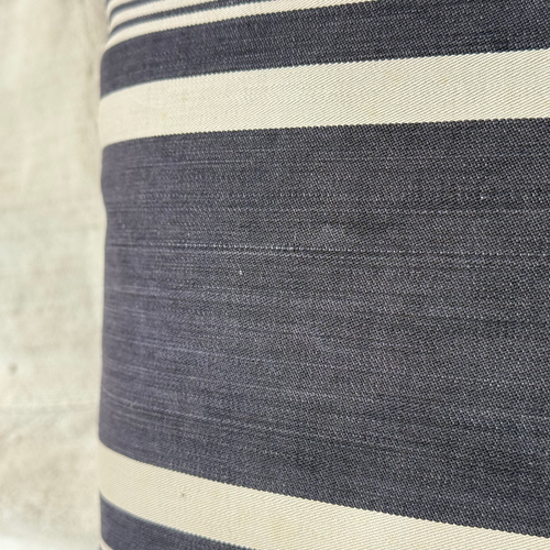 Custom 19th-century French Ticking Pillow (#4-02)