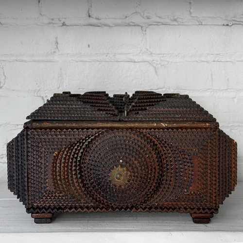 20th-century Tramp Art Box
