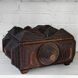 20th-century Tramp Art Box