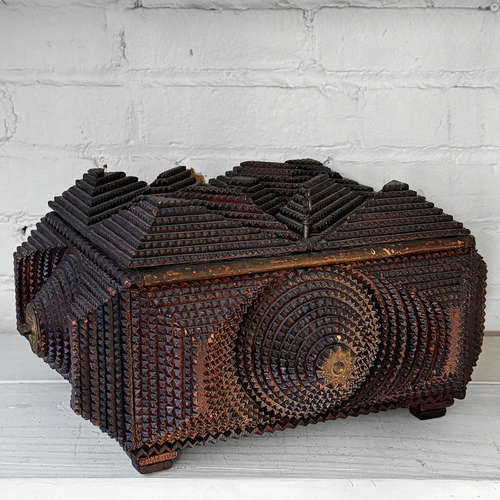20th-century Tramp Art Box