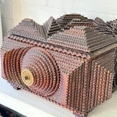 20th-century Tramp Art Box