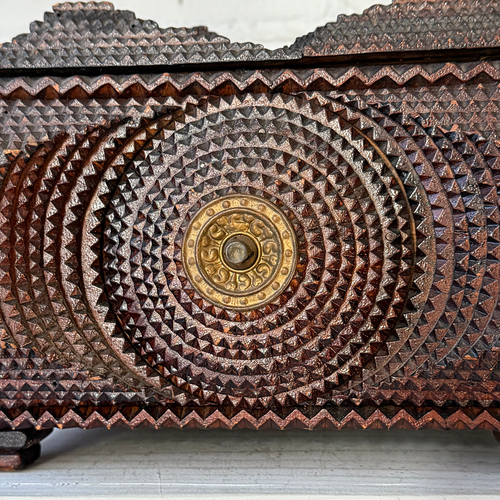 20th-century Tramp Art Box