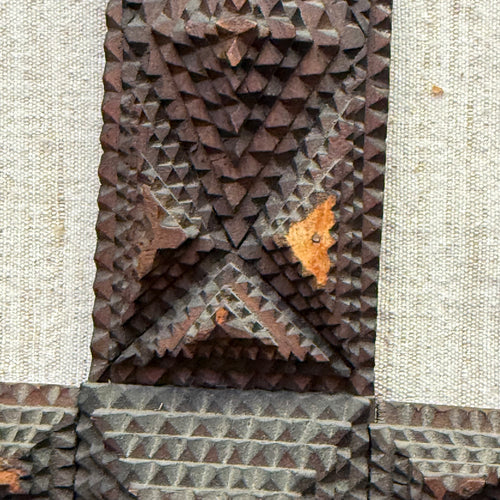 Early 20th-century Double Tramp Art Frame