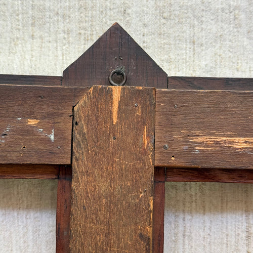 Early 20th-century Double Tramp Art Frame