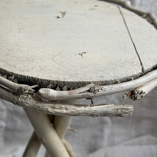 Early 20th-Century American Folk  Painted Twig Table