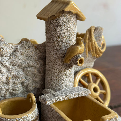 19th-century German Yelloware Smoking Stand (#4)