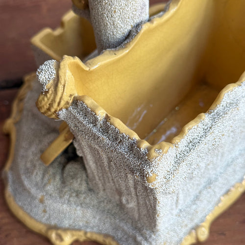 19th-century German Yelloware Smoking Stand (#4)