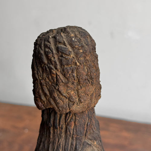 Mid-20th-century Folk Art Faux Bois Decanter Bottle