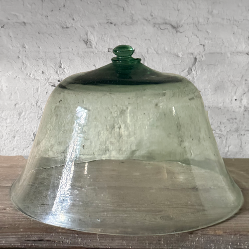 Large 19th-century French Glass Cloche de Melon (LG-04)