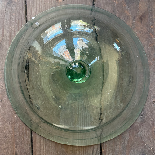 Large 19th-century French Glass Cloche de Melon (LG-04)