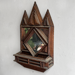 Early 20th-century Tramp Art Wall Hanging