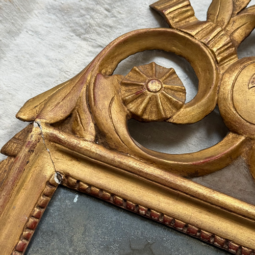 19th-century French Louis XVI Style Giltwood Mirror