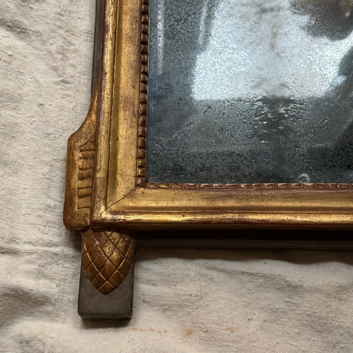 19th-century French Louis XVI Style Giltwood Mirror