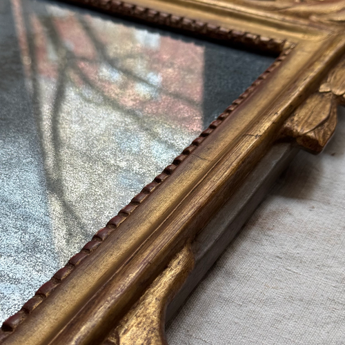 19th-century French Louis XVI Style Giltwood Mirror