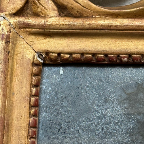 19th-century French Louis XVI Style Giltwood Mirror