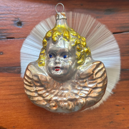 Nostalgic Angel Ornament with Fiber Glass Circle