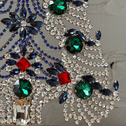 Large Crystal Jeweled Multicolor Tree