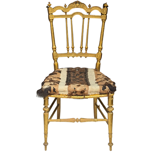Pair of 19th-century European Gilt Chairs