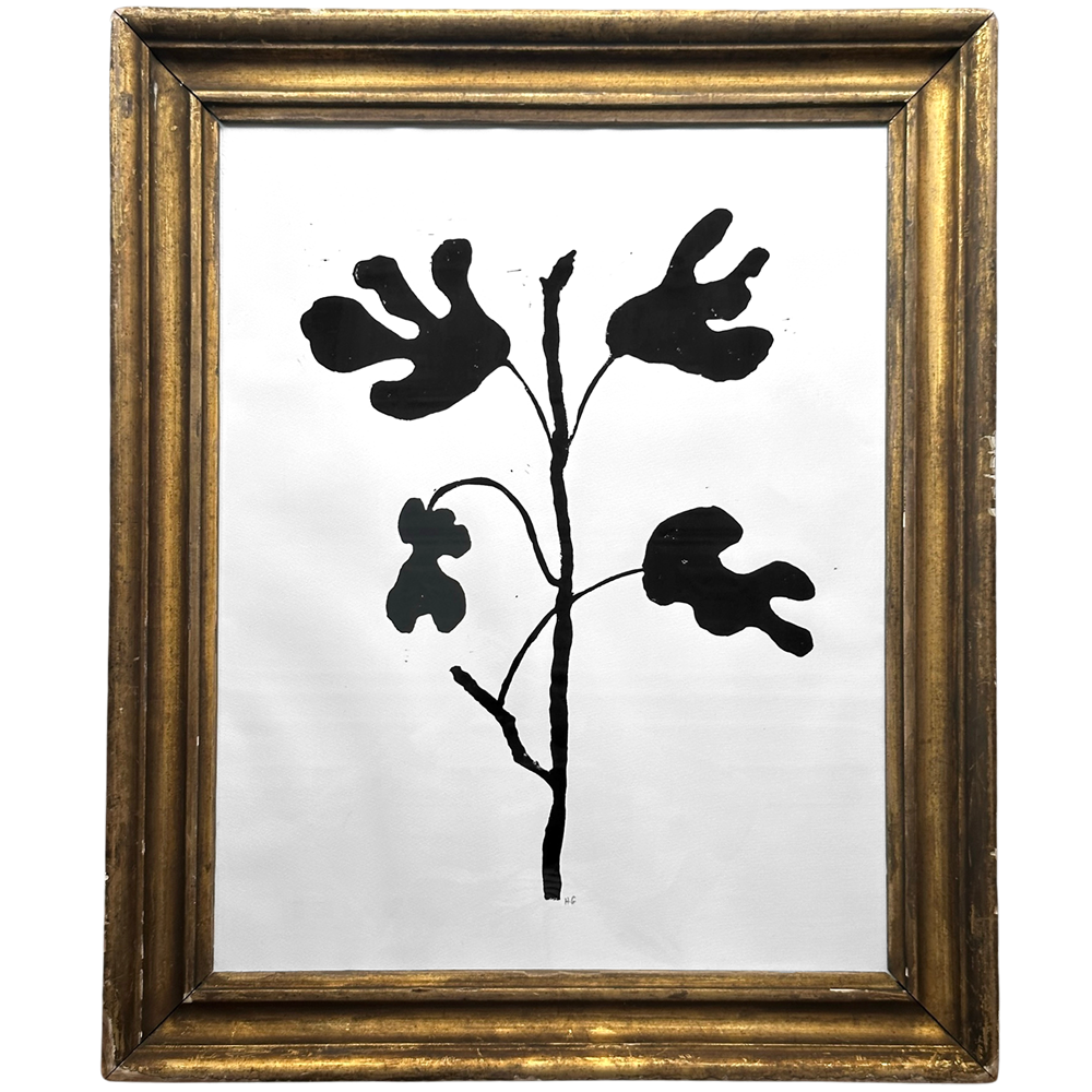 "Fig" in a Vintage Gilded Frame