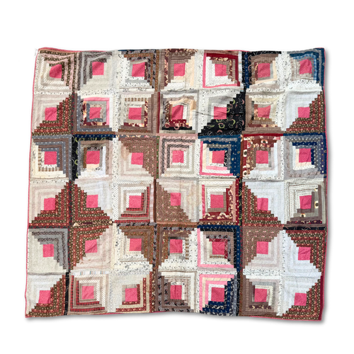 19th-century American Hand-Stitched Quilt #4