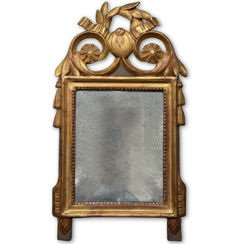 19th-century French Louis XVI Style Giltwood Mirror