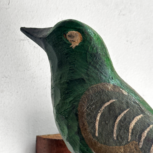 Black Forest Carved Bird (502)
