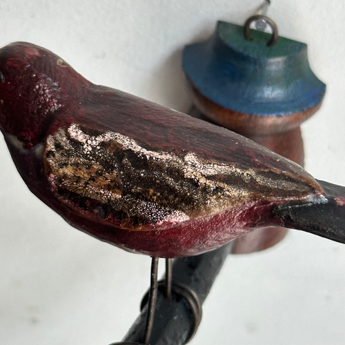 Black Forest Carved Bird (516)