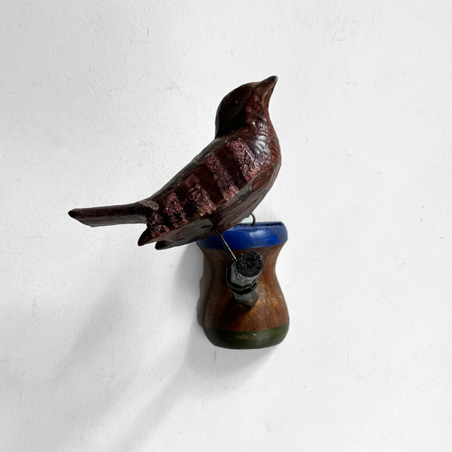 Black Forest Carved Bird (518)