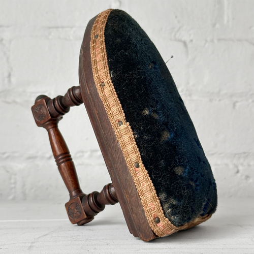 Victorian Wood Iron Pin Cushion