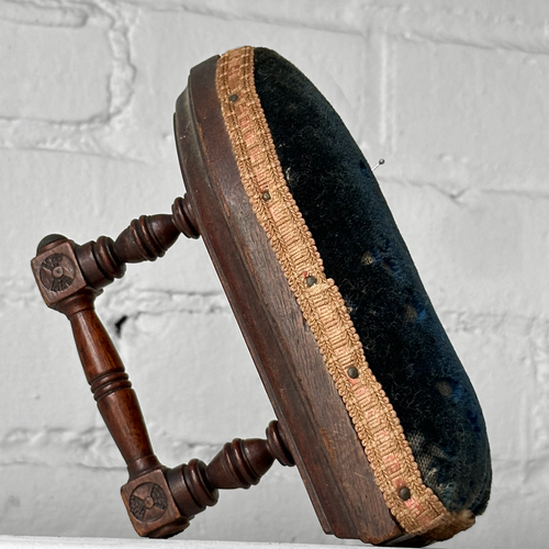 Victorian Wood Iron Pin Cushion