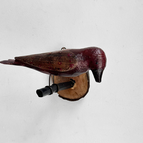 Black Forest Carved Bird (522)