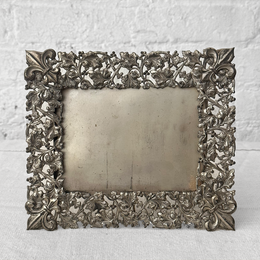 19th Century Reticulated Silver Picture Frame (#52)