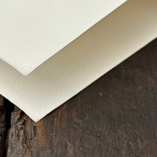 Block Printed Red Rabbit Folded Card