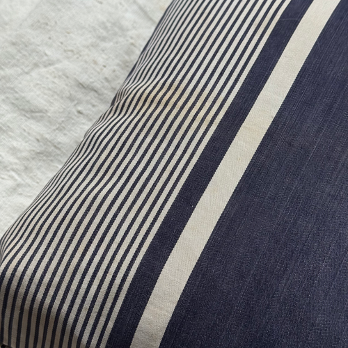 Custom 19th-century French Ticking Pillow (#3-27)