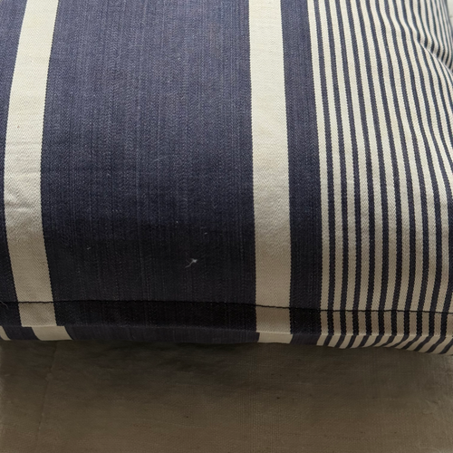 Custom 19th-century French Ticking Pillow (#3-27)