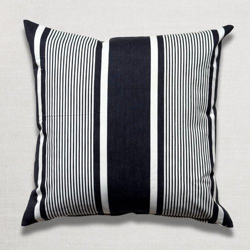 Custom 19th-century French Ticking Pillow (#3-28)