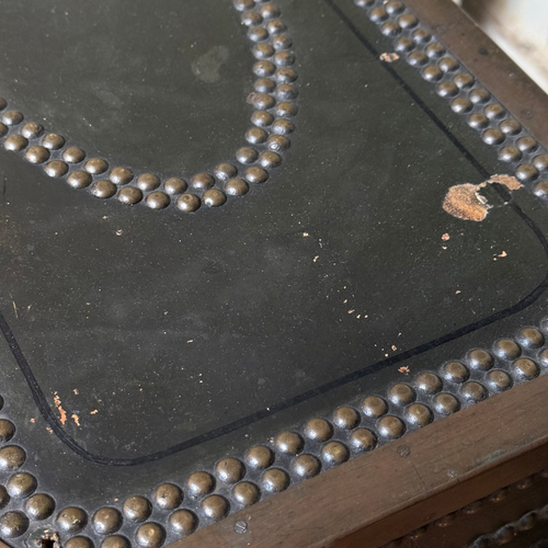 19th-century China Trade Leather Camphor Chest with Paper Lining (# 3)