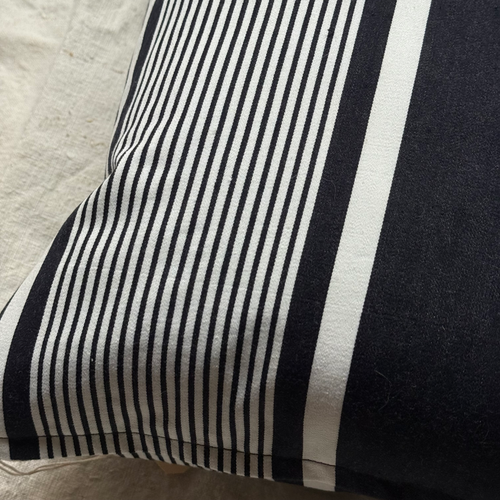Custom 19th-century French Ticking Pillow (#3-28)