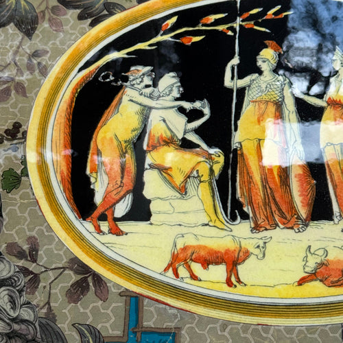One-of-a-Kind Collaged Neoclassical Greek Figures Mat (#56)